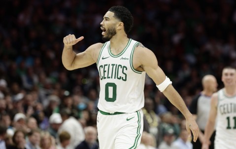 数据-比肩乔詹科杜！塔图姆30岁前季后赛得分突破3000分 NBA历史第5人