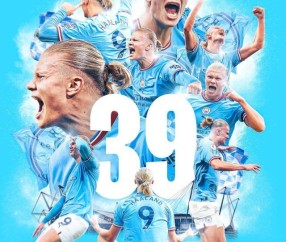 足球赔率-36战39球 哈兰德已成曼城史上单赛季进球最多球员